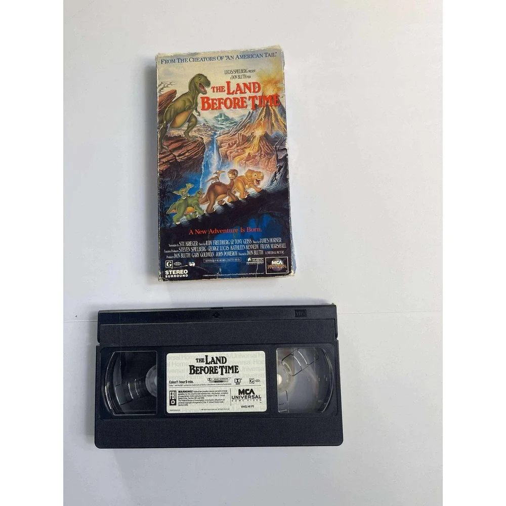 The Land Before Time VHS Tape‎ – MCA Universal – Original Clamshell – Tested